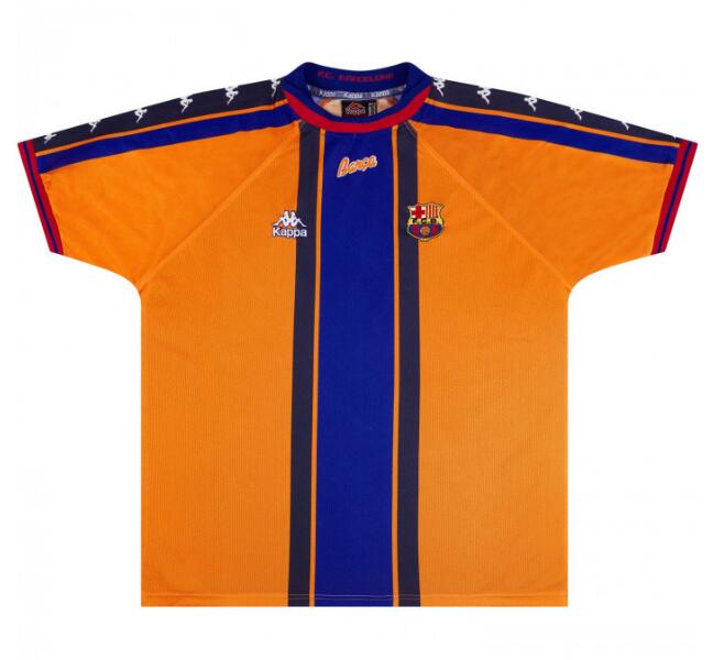 1997-98 Barcelona Retro Away Kit Soccer Jersey